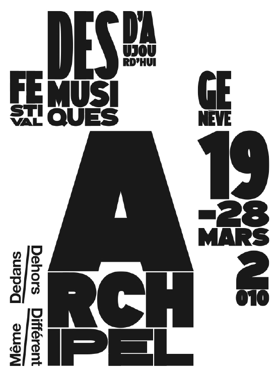 Affiche Archipel 2010
