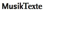 MusikText