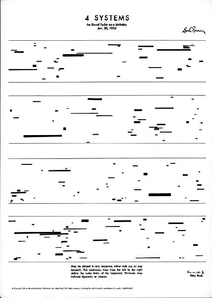Brown, Earle: Folio and 4 Systems (1952/1954)